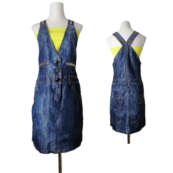 🐟 blue cotton blend overalls by Annasidi - Picture 7 of 7